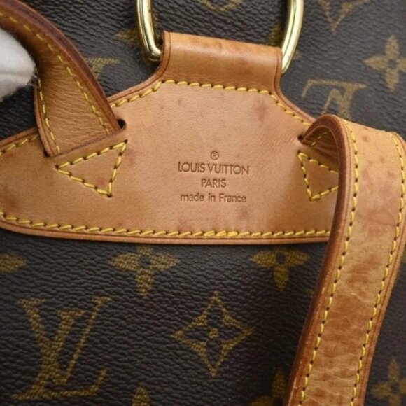 LOUIS VUITTON Montsouris MM Backpack Bag Monogram Leather Brown M51136 77CA350
